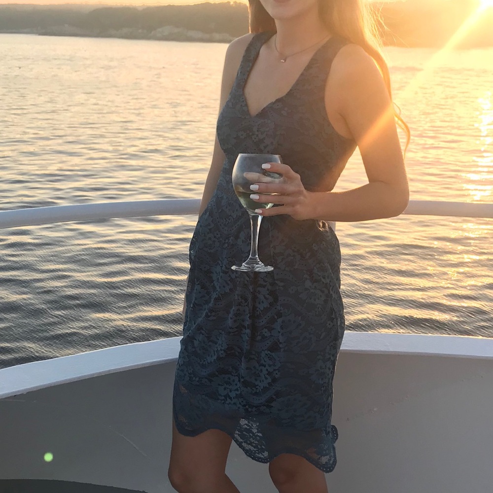 Francesca’s  Women’s Lace Sweetheart Dress